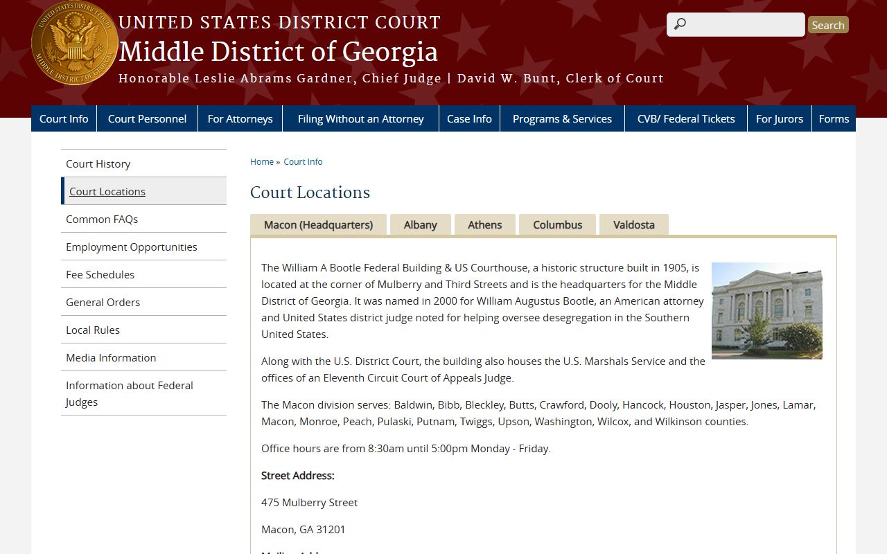 Lamar County federal court records Middle District of Georgia access