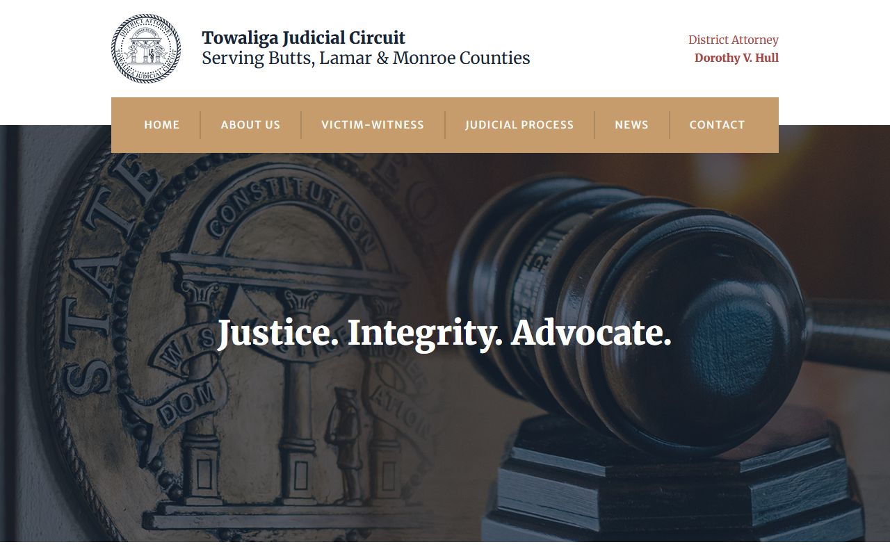 Lamar County criminal court records Towaliga District Attorney page