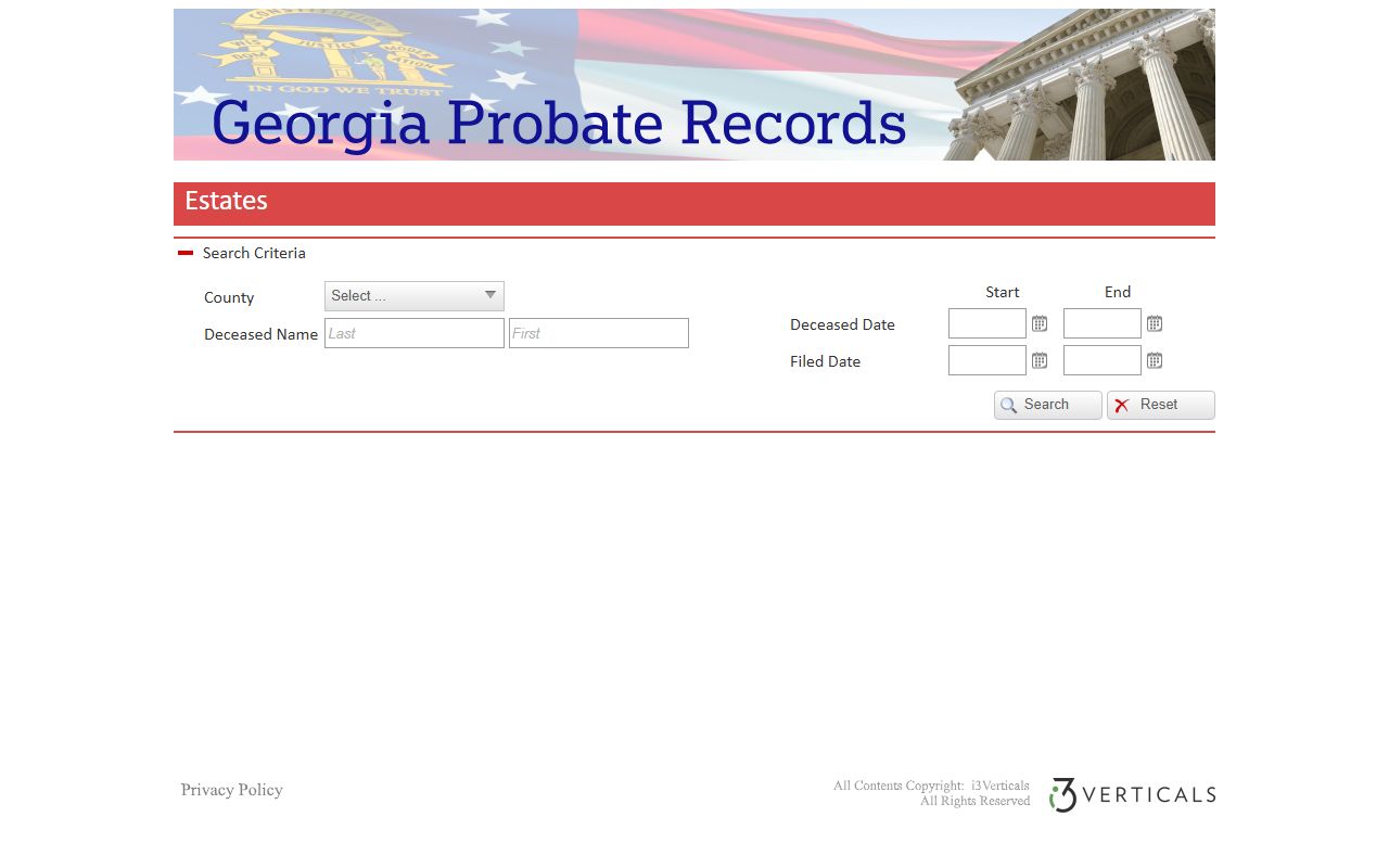 Georgia Probate Records estate search for Lamar County probate records