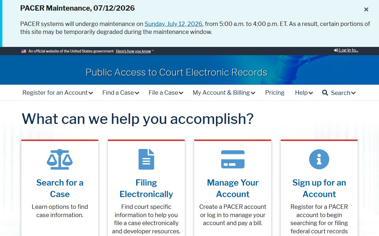 Lamar County Superior Court PACER federal records route